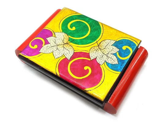 Шкатулка с зеркалом «Листья» (24×16.5×6 см) (Вьетнам) купить в интернет магазине подарков ПраздникШоп