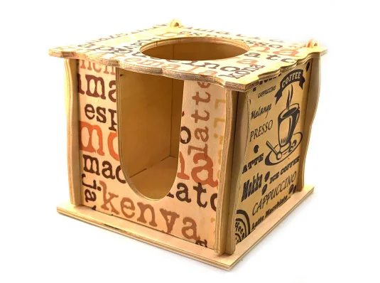 Салфетница «Coffee» (16×15×13 см) купить в интернет магазине подарков ПраздникШоп