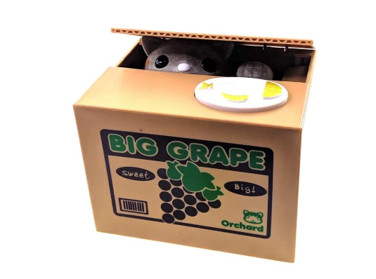 Копилка «Кошка Воришка» на батарейках (12×9×10 см) D купить в интернет магазине подарков ПраздникШоп