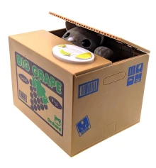 Копилка «Кошка Воришка» на батарейках (12×9×10 см) D купить в интернет магазине подарков ПраздникШоп