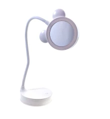 Зеркало настольное с LED подсветкой на аккумуляторе белое (29×10×10 см) купить в интернет магазине подарков ПраздникШоп