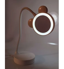 Зеркало настольное с LED подсветкой на аккумуляторе белое (29×10×10 см) купить в интернет магазине подарков ПраздникШоп