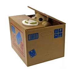 Копилка «Кошка Воришка» на батарейках (12×9×10 см) E купить в интернет магазине подарков ПраздникШоп