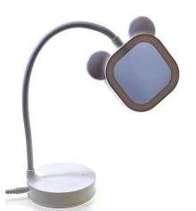 Зеркало настольное с LED подсветкой на аккумуляторе белое (28×10×10 см) купить в интернет магазине подарков ПраздникШоп