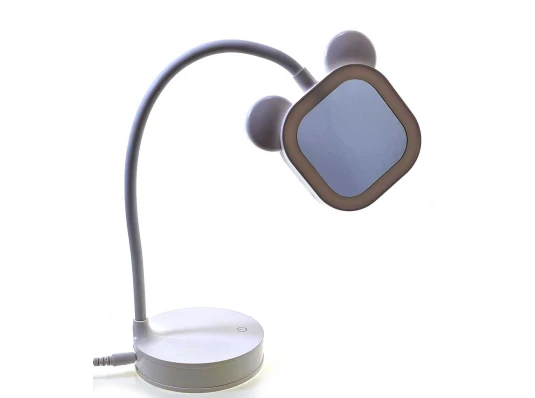 Зеркало настольное с LED подсветкой на аккумуляторе белое (28×10×10 см) купить в интернет магазине подарков ПраздникШоп