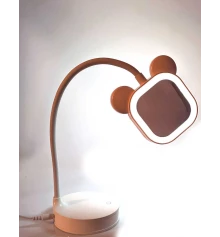 Зеркало настольное с LED подсветкой на аккумуляторе белое (28×10×10 см) купить в интернет магазине подарков ПраздникШоп