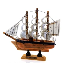 Модель парусника на подставке (14) (14×13×4 см) L купить в интернет магазине подарков ПраздникШоп
