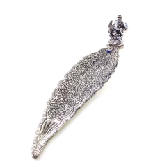 Подставка под благовония «Ганеша» «серебрянная» (29.5×6×5.5 см) (Непал) купить в интернет магазине подарков ПраздникШоп