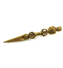 Кинжал ритуальный Пурба бронзовый (21×3×3 см) купить в интернет магазине подарков ПраздникШоп