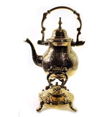 Чайник бронзовый с горелкой на подставке (30.5×19×16 см) купить в интернет магазине подарков ПраздникШоп