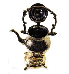 Чайник бронзовый с горелкой на подставке (30.5×19×16 см) купить в интернет магазине подарков ПраздникШоп