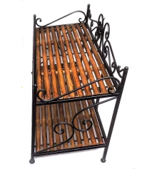 Подставка для обуви металл дерево (79×45×33 см) купить в интернет магазине подарков ПраздникШоп