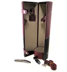 Футляр для бутылки с набором сомелье (36×11×11 см) купить в интернет магазине подарков ПраздникШоп