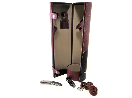 Футляр для бутылки с набором сомелье (36×11×11 см) купить в интернет магазине подарков ПраздникШоп