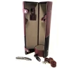 Футляр для пляшки з набором сомельє (36×11×11 см)
