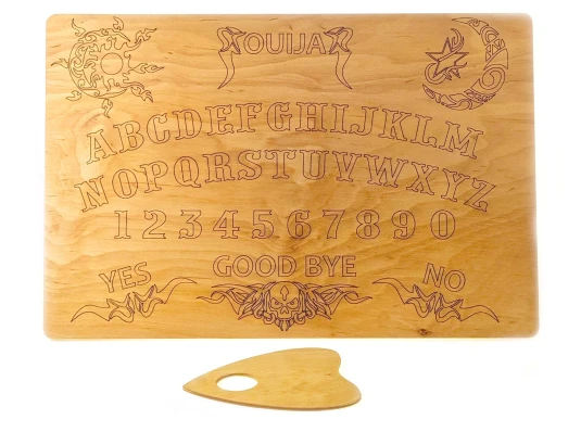 Спиритическая доска OUIJA светлая на английском языке (44.5×29×0.8 см) купить в интернет магазине подарков ПраздникШоп