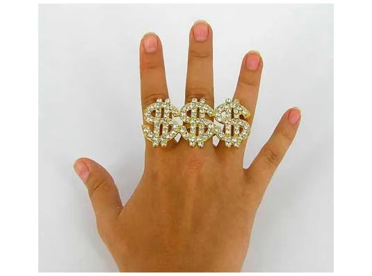 Перстень с "брюликами" $$$ купить в интернет магазине подарков ПраздникШоп