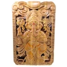 Панно «Ганеша », резное, (42.5×28×2 см) массив дерева, покрыто патиной, эмалями и лаком