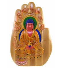 Панно резное «Будда Амитабха» купить в интернет магазине подарков ПраздникШоп