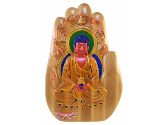Панно резное «Будда Амитабха» купить в интернет магазине подарков ПраздникШоп