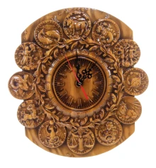 Часы «Зодиак» массив дерева купить в интернет магазине подарков ПраздникШоп