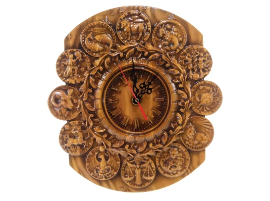 Часы «Зодиак» массив дерева купить в интернет магазине подарков ПраздникШоп