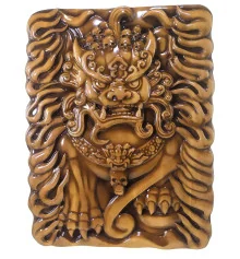 Панно «Небесный лев Будды» резное купить в интернет магазине подарков ПраздникШоп