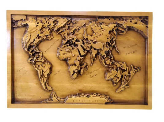 Панно «Карта мира» купить в интернет магазине подарков ПраздникШоп