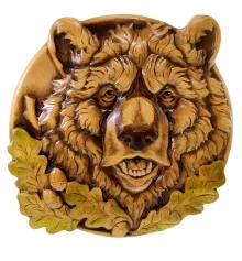 Панно «Медведь» резное купить в интернет магазине подарков ПраздникШоп