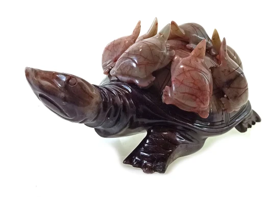 Черепахи нефритовые резные (25×14×10 см) (4.2кг) B купить в интернет магазине подарков ПраздникШоп