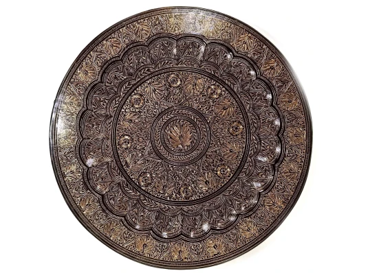Тарелка бронзовая настенная «Павлины» (d-49 см) A купить в интернет магазине подарков ПраздникШоп