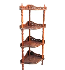 Этажерка на 4 полки розовое дерево (120×38×38 см) купить в интернет магазине подарков ПраздникШоп