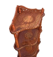 Этажерка на 4 полки розовое дерево (120×38×38 см) купить в интернет магазине подарков ПраздникШоп