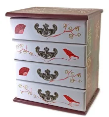 Шкатулка-комод «Птицы» (Ясень) (22×15×26 см) купить в интернет магазине подарков ПраздникШоп