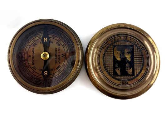 Компас «Beatles» бронзовый (5.9×1.8 см) купить в интернет магазине подарков ПраздникШоп