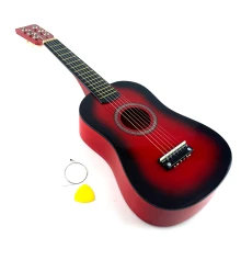 Гиталеле деревянная красная (57.5×19.5×6.5 см) купить в интернет магазине подарков ПраздникШоп