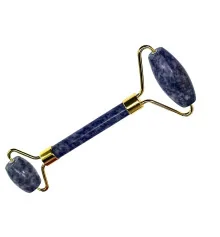 Массажер для лица из лазурита двусторонний (14.5×6×2 см) купить в интернет магазине подарков ПраздникШоп