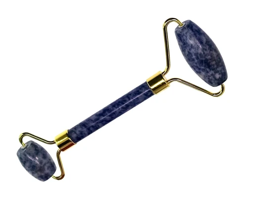 Массажер для лица из лазурита двусторонний (14.5×6×2 см) купить в интернет магазине подарков ПраздникШоп