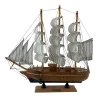 Модель парусника на подставке (33) (32.5×33.5×7 см) T