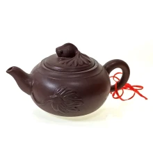 Чайник глиняный в подарочной упаковке «Золотая рыбка» (350мл) (18×17×10 см) купить в интернет магазине подарков ПраздникШоп