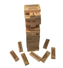 Игра настольная «Дженга с фантами» купить в интернет магазине подарков ПраздникШоп