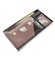 Сервиз для суши «Иероглифы на шоколадном фоне» (28×14 см) (1 персона) купить в интернет магазине подарков ПраздникШоп