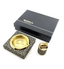 Подарочный набор (Пепепельница с зажигалкой) (21×15.5×5 см) A купить в интернет магазине подарков ПраздникШоп