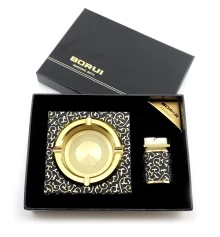 Подарочный набор (Пепепельница с зажигалкой) (21×15.5×5 см) A купить в интернет магазине подарков ПраздникШоп