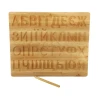 Український алфавіт, за системою монтесори (35×29×1.8 см), масив вільхи, стилус-2 шт, покритий лляною олією з бджолиним воском