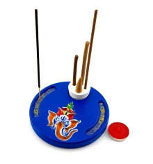 Подставка под благовония синяя «Ганеша» купить в интернет магазине подарков ПраздникШоп