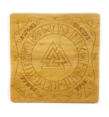 Рунический алтарь из дерева на украинском языке (26×26×0.8 см) купить в интернет магазине подарков ПраздникШоп