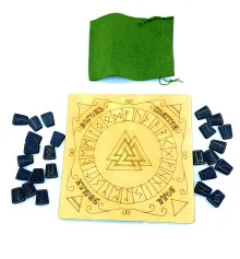 Рунический алтарь из дерева на украинском языке (26×26×0.8 см) купить в интернет магазине подарков ПраздникШоп