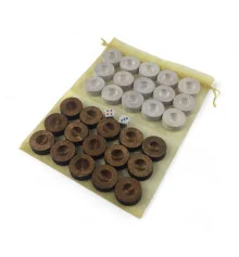 Фишки для нард с мешочком (д-28мм купить в интернет магазине подарков ПраздникШоп