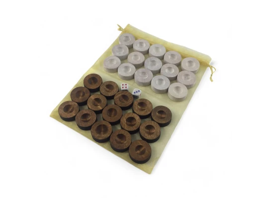 Фишки для нард с мешочком (д-28мм купить в интернет магазине подарков ПраздникШоп